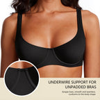 🔥 Meilleure vente | Soutien-gorge balconnet à armatures pour femme, sans doublure ni rembourrage, offrant un bon maintien 