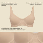 🔥 Meilleure vente | Soutien-gorge balconnet à armatures pour femme, sans doublure ni rembourrage, offrant un bon maintien 