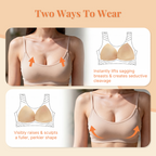 🔥 Meilleure vente | Invisible Lift - Coussinets adhésifs brevetés pour soutien-gorge tendance. Empêchent les tétons de glisser. Sans couture. Hauts décolletés. Vêtements pour femmes