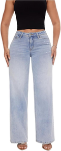 ⚡Vente Flash 👍Jean Baggy Magic ONESO – Jambes Larges Extensibles, Coupe Ventre Plat