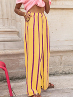 ⚡Vente Flash : Pantalon large rayé pour femme – Confortable et décontracté, pour toutes les saisons, parfait pour le quotidien