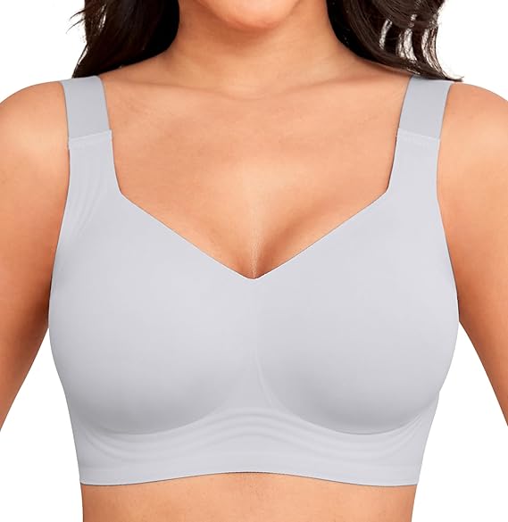 🔥 Meilleure vente | Soutiens-gorge en gelée pour femmes, sans armatures, couvrance totale, confortables et rembourrés, parfaits pour tous les jours. 