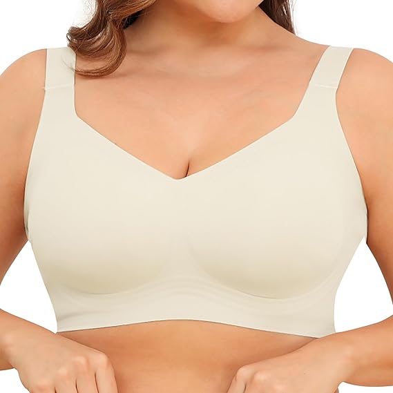 🔥 Meilleure vente | Soutiens-gorge en gelée pour femmes, sans armatures, couvrance totale, confortables et rembourrés, parfaits pour tous les jours. 