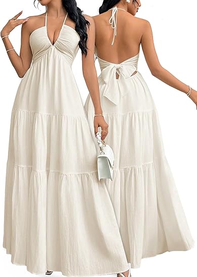 ⚡Vente éclair 👍Robe unie pour femme, vêtements d'été, robe basique décontractée sans manches, coupe ample, idéale pour les vacances à la plage 