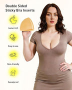 🔥 Meilleure vente | Invisible Lift - Coussinets adhésifs brevetés pour soutien-gorge tendance. Empêchent les tétons de glisser. Sans couture. Hauts décolletés. Vêtements pour femmes