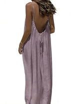🔥 Meilleure vente | Robe d'intérieur unie à bretelles fines pour femme, robe longue élégante sans manches pour l'été, vêtement de nuit pour femme
