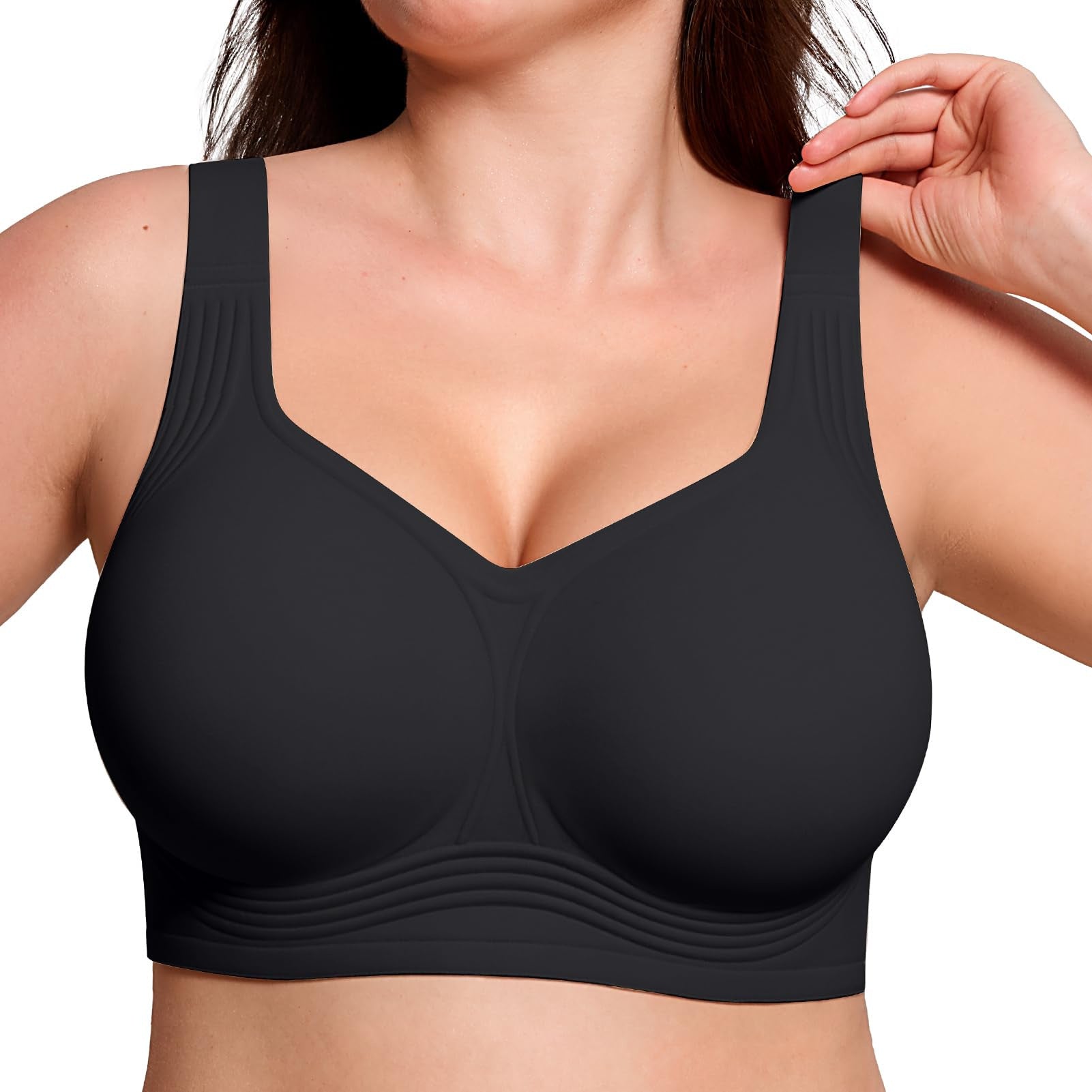 🔥 Meilleure vente | Soutiens-gorge en gelée pour femmes, sans armatures, couvrance totale, confortables et rembourrés, parfaits pour tous les jours. 
