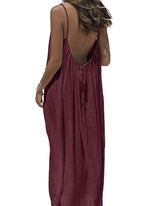 🔥 Meilleure vente | Robe d'intérieur unie à bretelles fines pour femme, robe longue élégante sans manches pour l'été, vêtement de nuit pour femme