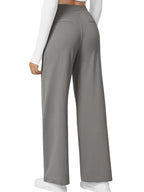 🔥 Meilleure vente | Pantalon de travail taille haute à jambes droites pour femme avec poches latérales