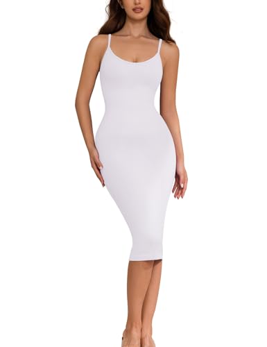 🔥 Meilleure vente | Robe longue gainante sans coutures à fines bretelles et col en V