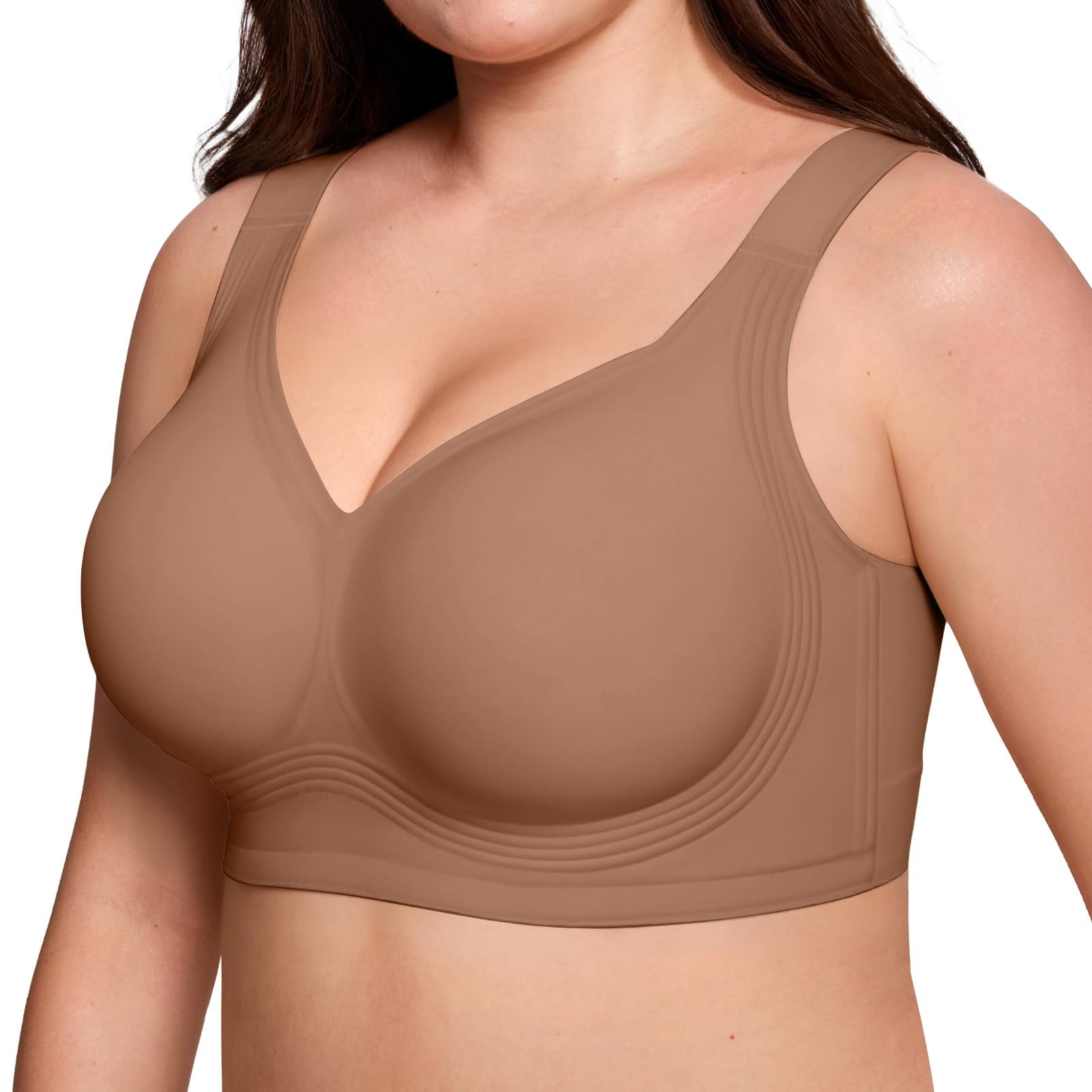 🔥 Meilleure vente | Soutiens-gorge en gelée pour femmes, sans armatures, couvrance totale, confortables et rembourrés, parfaits pour tous les jours. 
