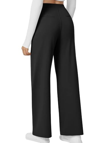 🔥 Meilleure vente | Pantalon de travail taille haute à jambes droites pour femme avec poches latérales