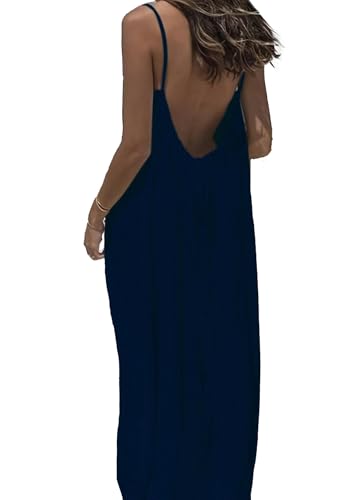 🔥 Meilleure vente | Robe d'intérieur unie à bretelles fines pour femme, robe longue élégante sans manches pour l'été, vêtement de nuit pour femme